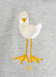 Jersey Top | Grigio/Pergamena