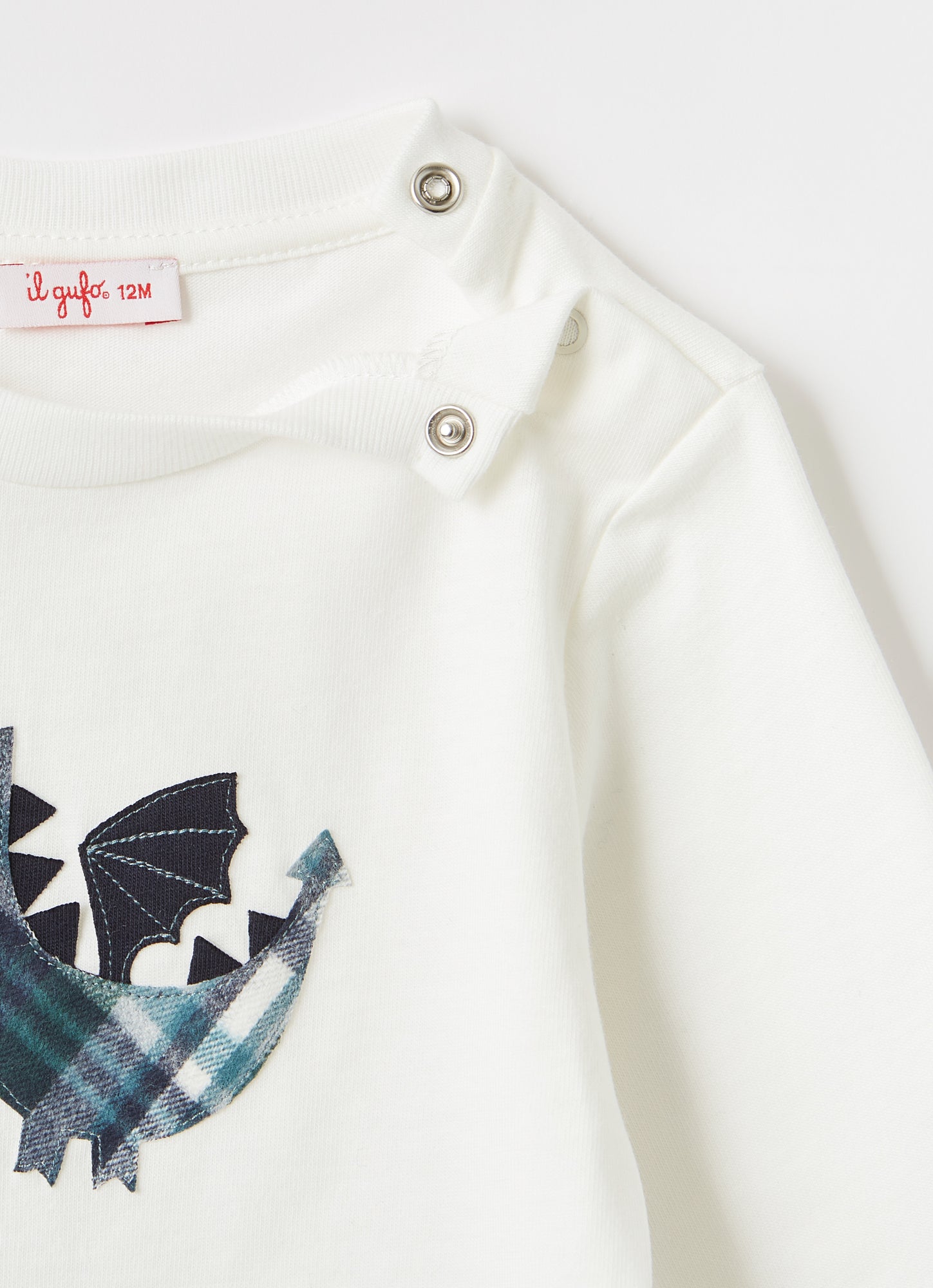 Baby Dragon Jersey T-Shirt | Milk/Blue