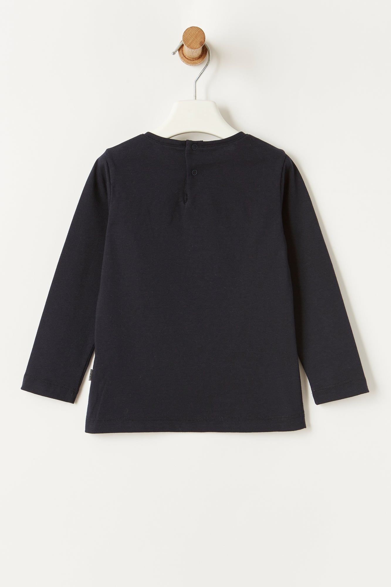 Flower Print with Rubberised Details T-Shirt | Navy Blue/Dragon Green