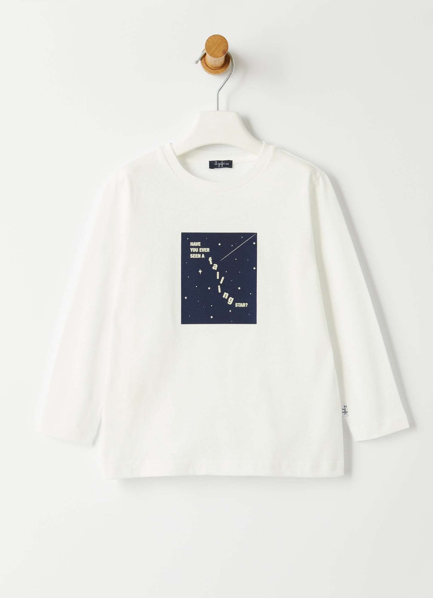 Starry Sky Print T-Shirt | Milk/Blue