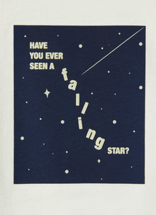 Starry Sky Print T-Shirt | Milk/Blue