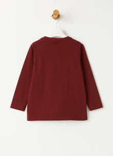 Starry Sky Print T-Shirt | Rosso Fuoco/Blue