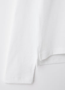 Taped Logo Boxy T-Shirt | Snow White