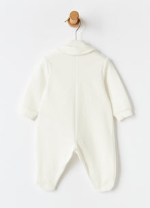 Pockets And Stars Babysuit | Milk/Quartz Pink