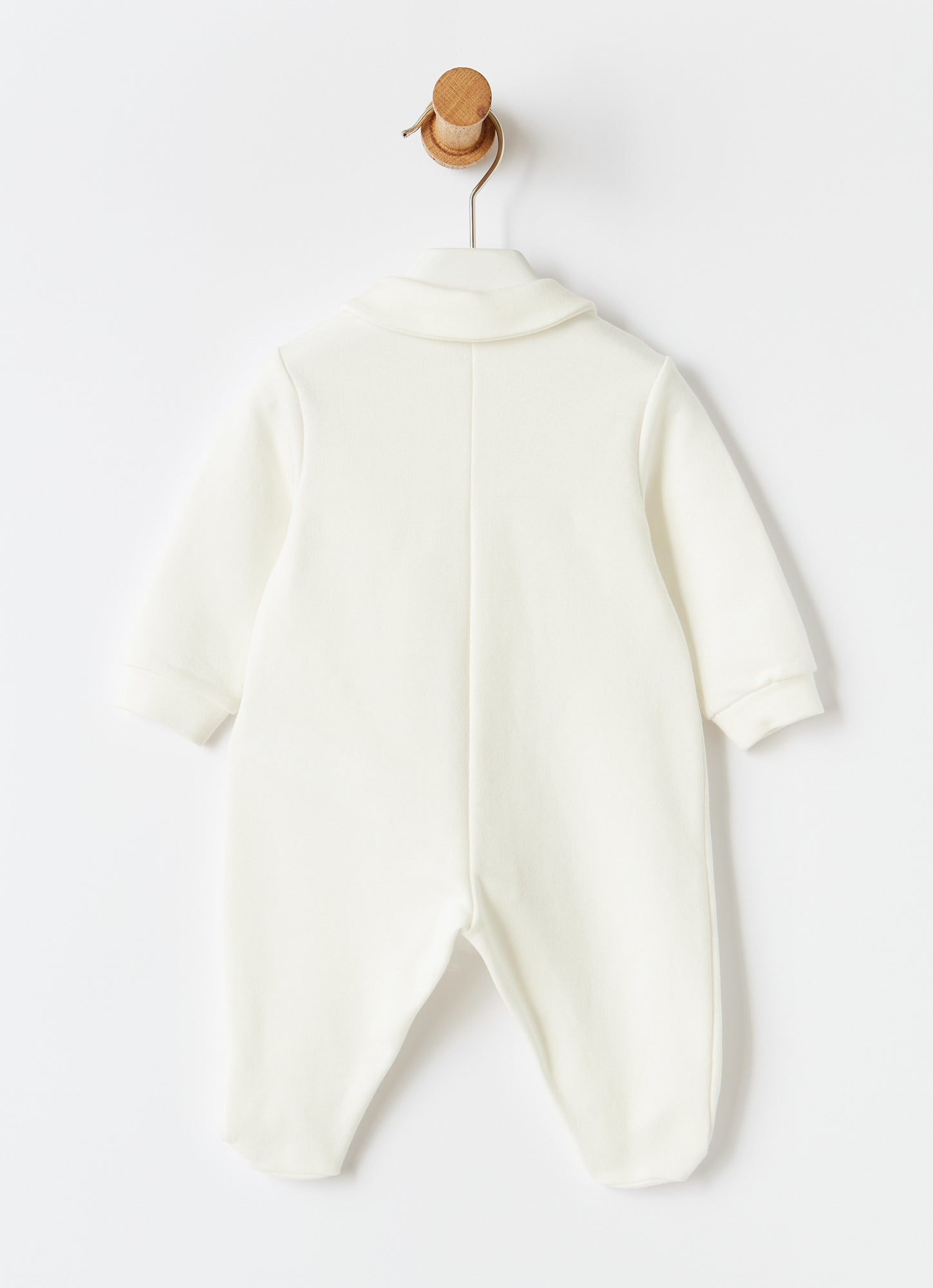 Pockets And Stars Babysuit | Milk/Quartz Pink