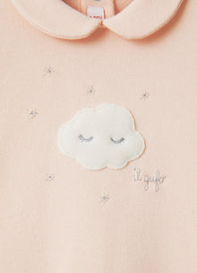 Fleece Babysuit | Quartz Pink/Natural
