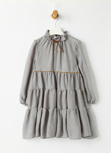 Maxi Flounce Dress | Granite Grey