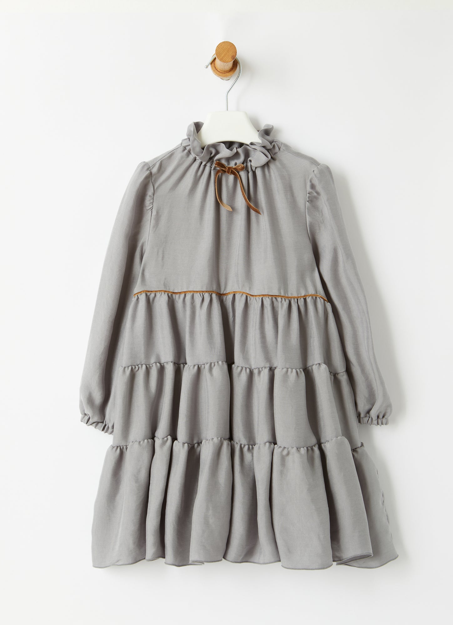 Maxi Flounce Dress | Granite Grey