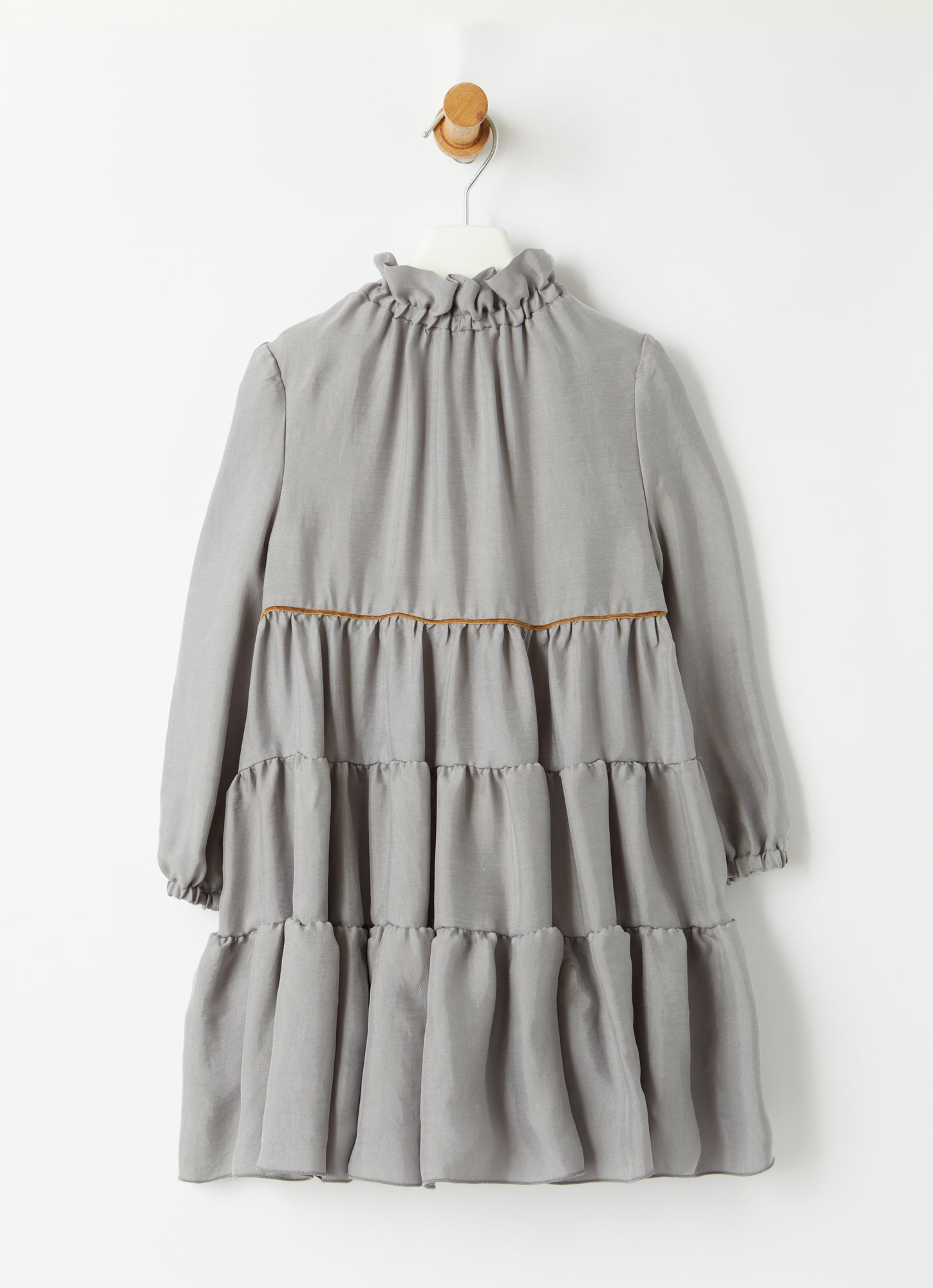 Maxi Flounce Dress | Granite Grey