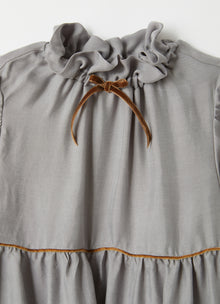Maxi Flounce Dress | Granite Grey