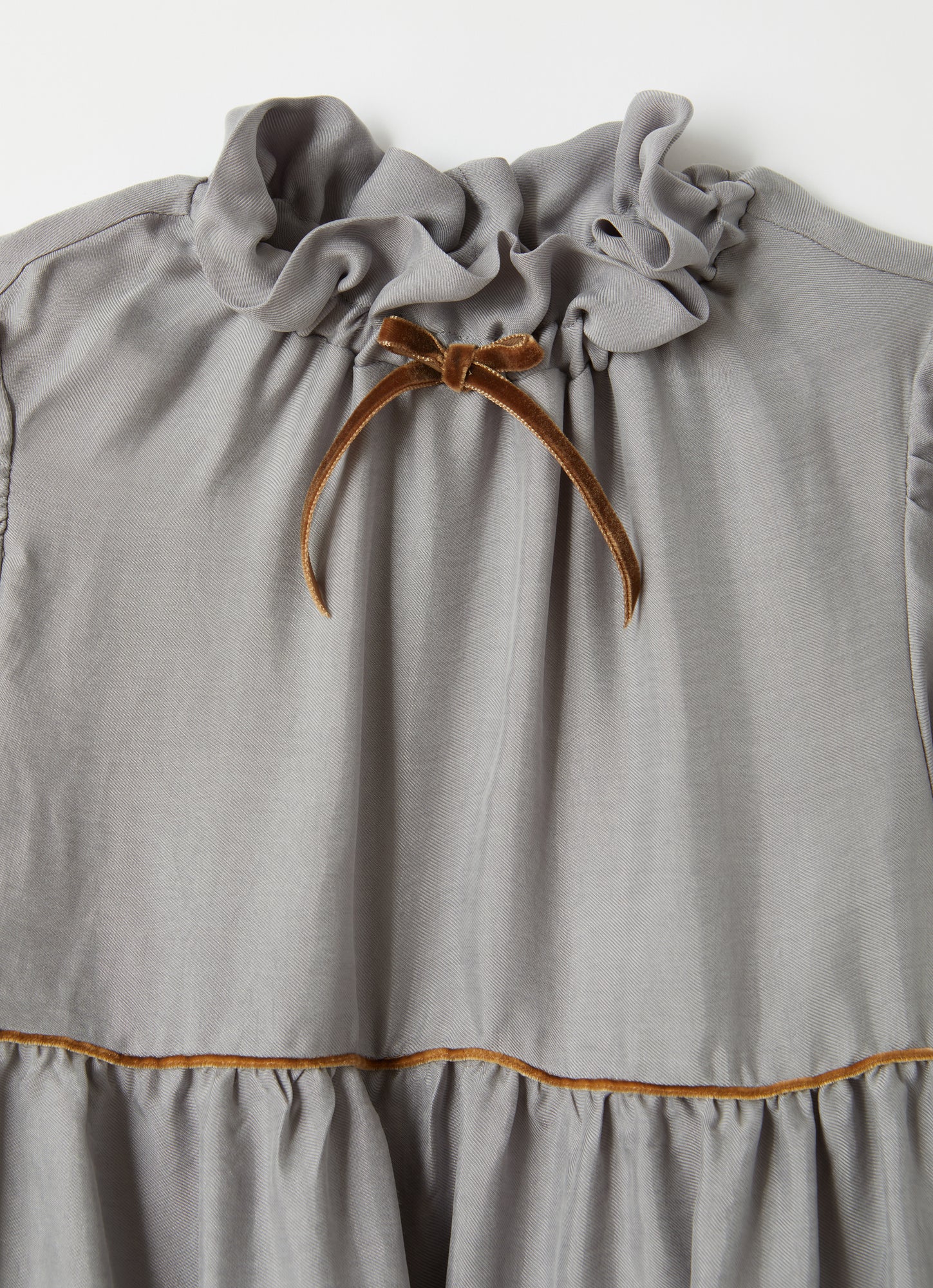 Maxi Flounce Dress | Granite Grey