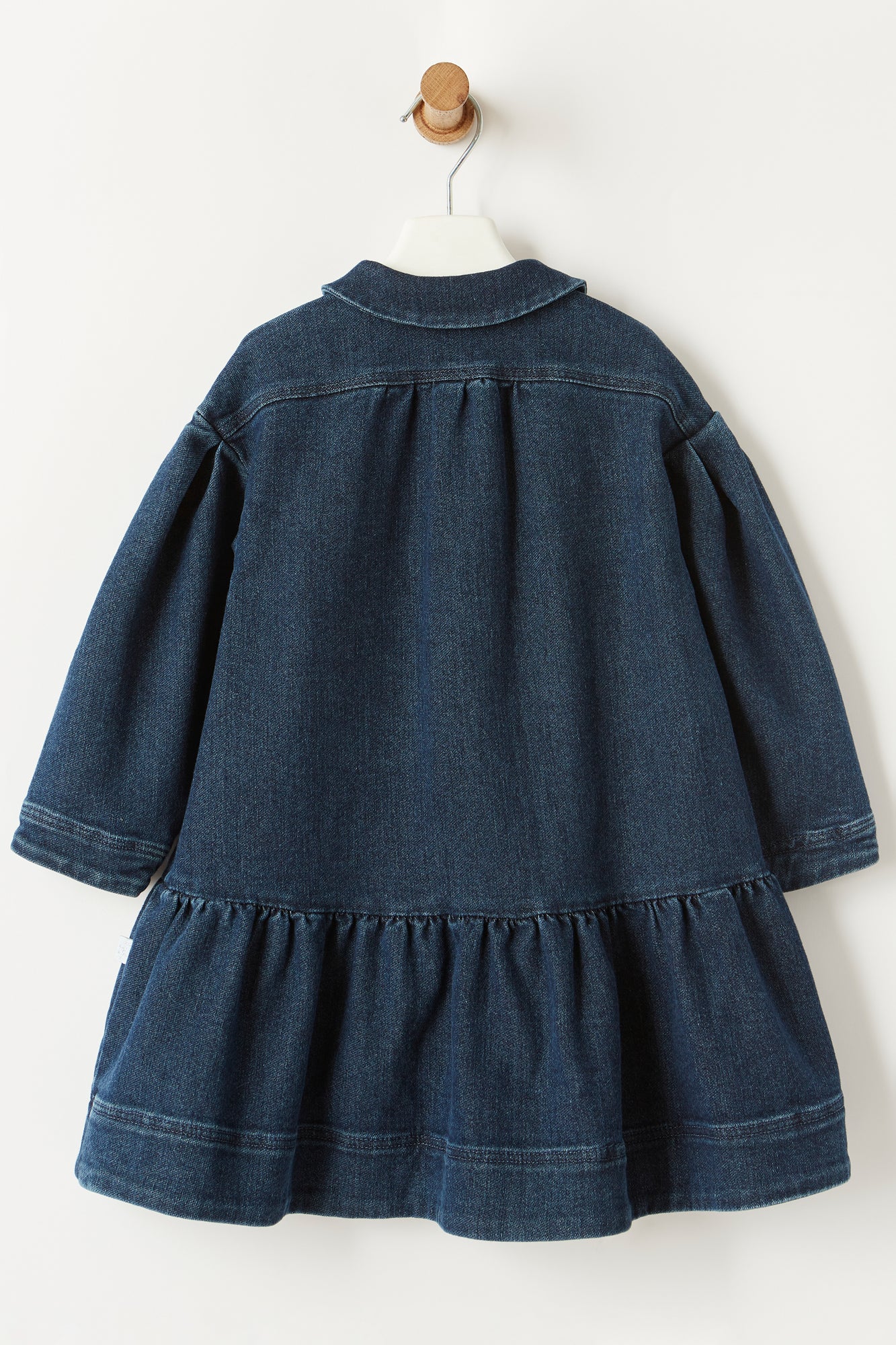 Balloon Sleeve Denim Dress | Blue