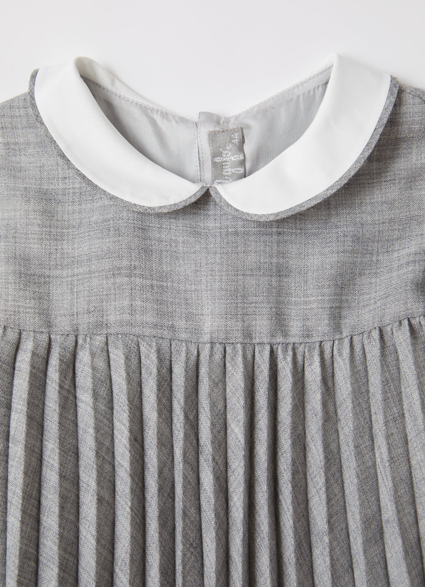 Dress with Pleating Motif | Granite Grey
