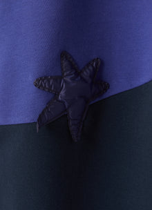 Color Block Dress with Stars | Bluette/Verde Erba