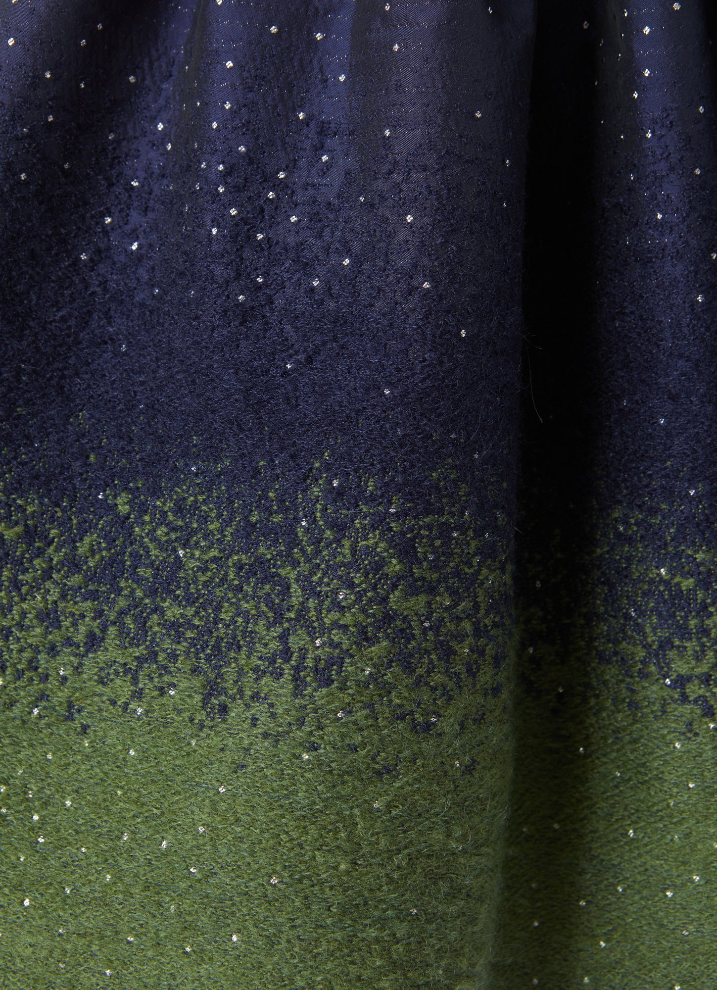 Taffeta Dress with Lurex Details | Blue/Verde Trasparente