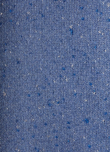 Wool Dress with Lurex Details | Ocean Blue