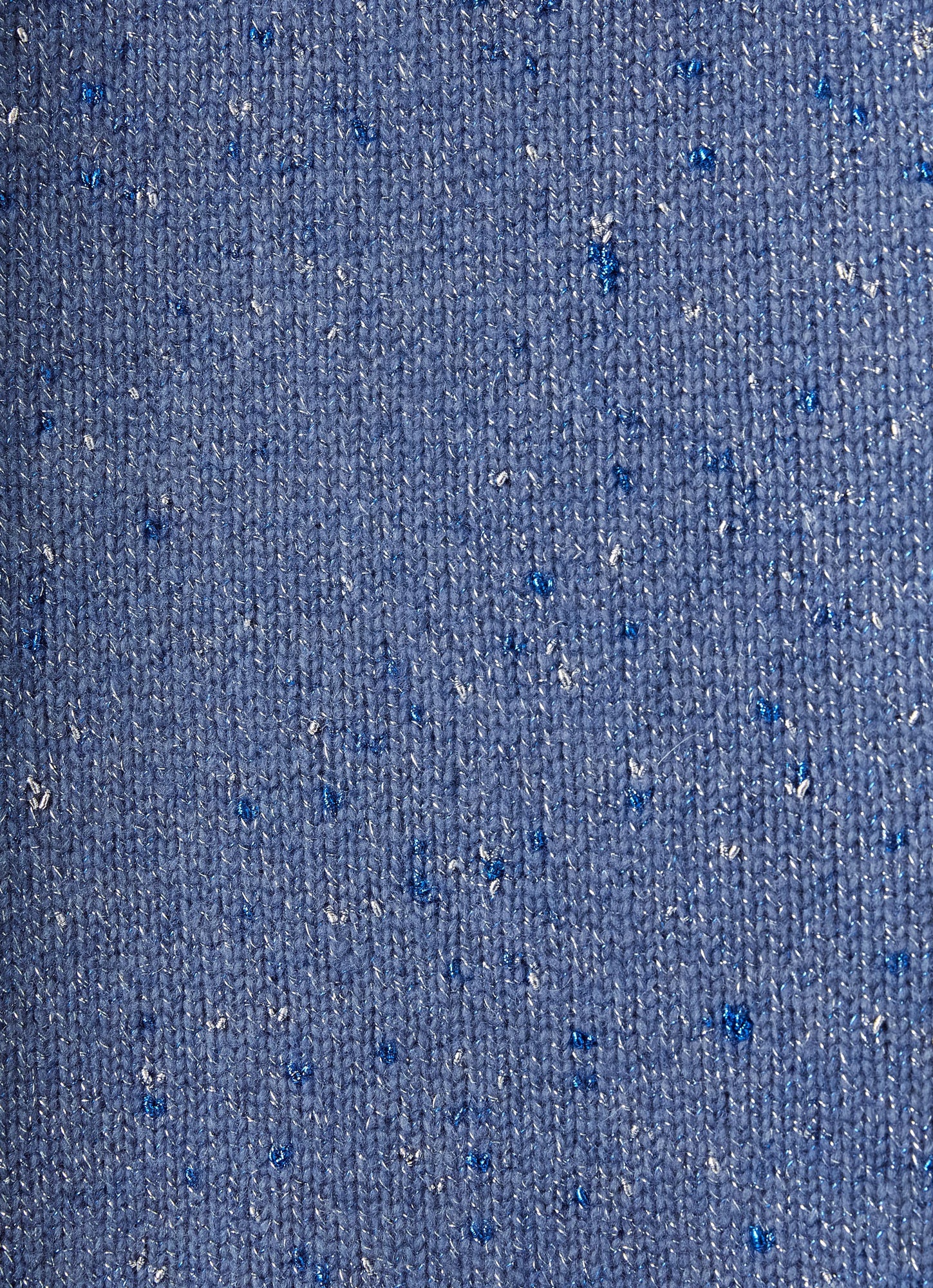 Wool Dress with Lurex Details | Ocean Blue