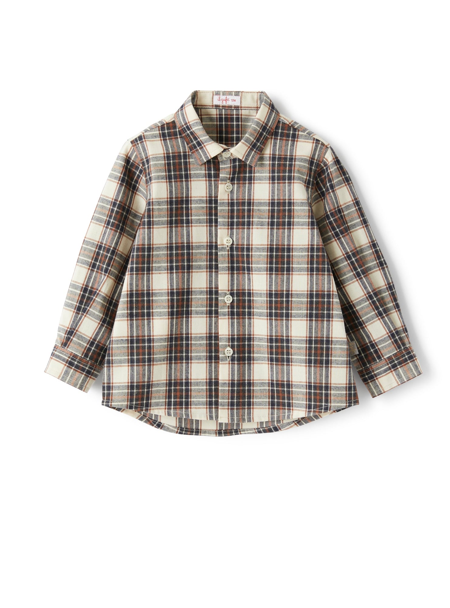 Baby Boy's Shirt with Check Pattern | Blue