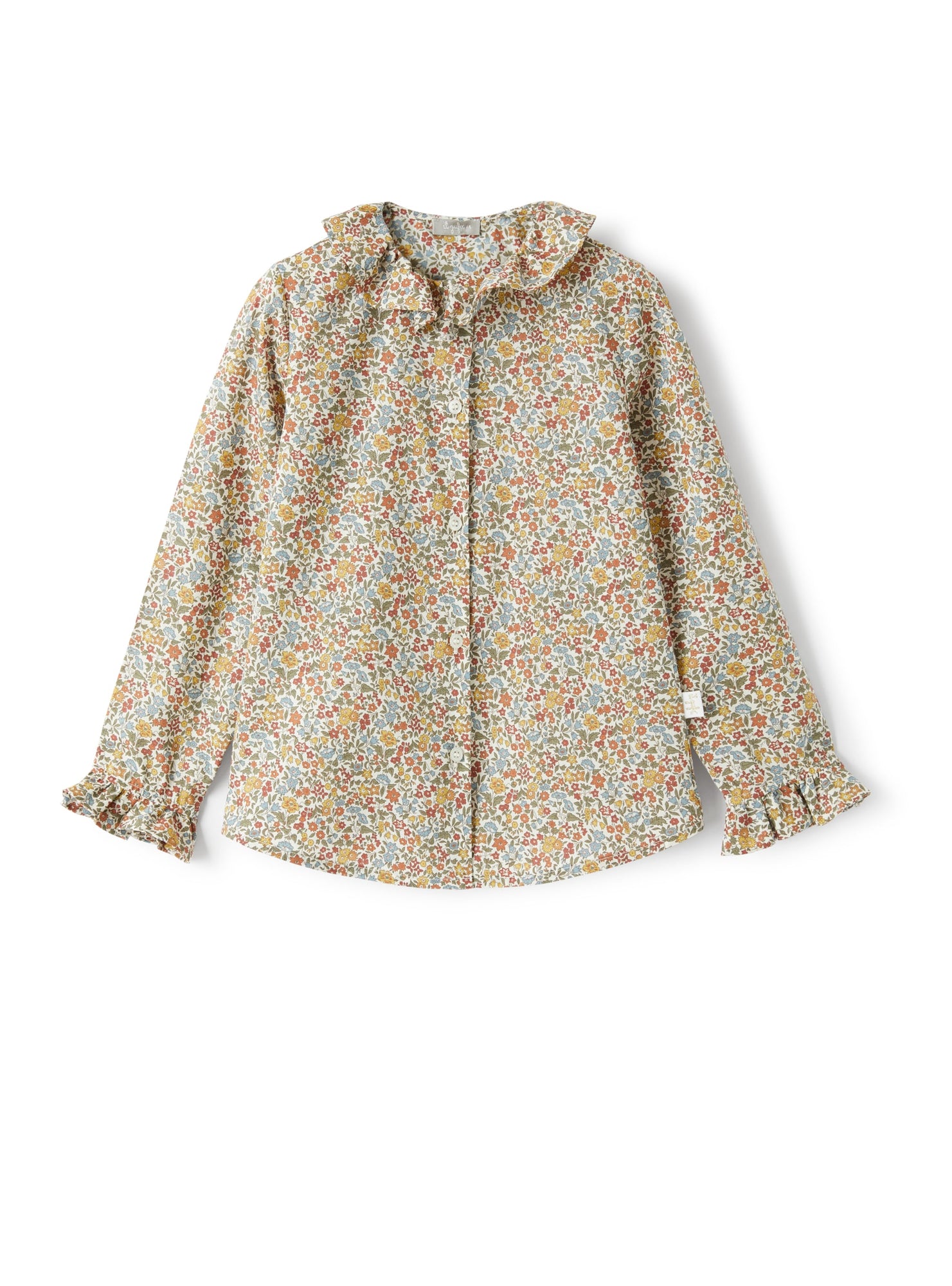 Girls | Shirt with Ruffle Detail | Oliva