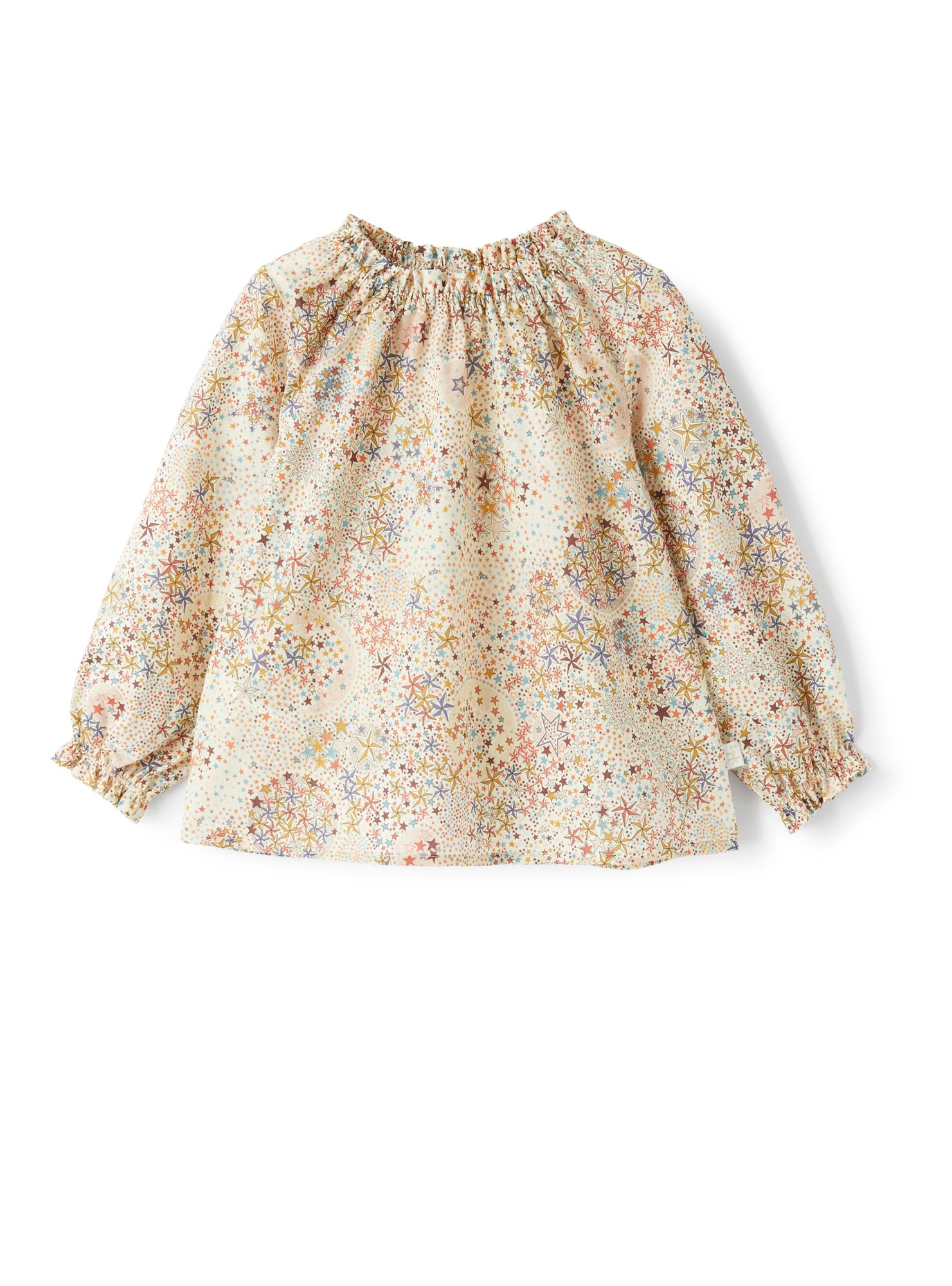 Girls | Shirt with Star Print | Mattone