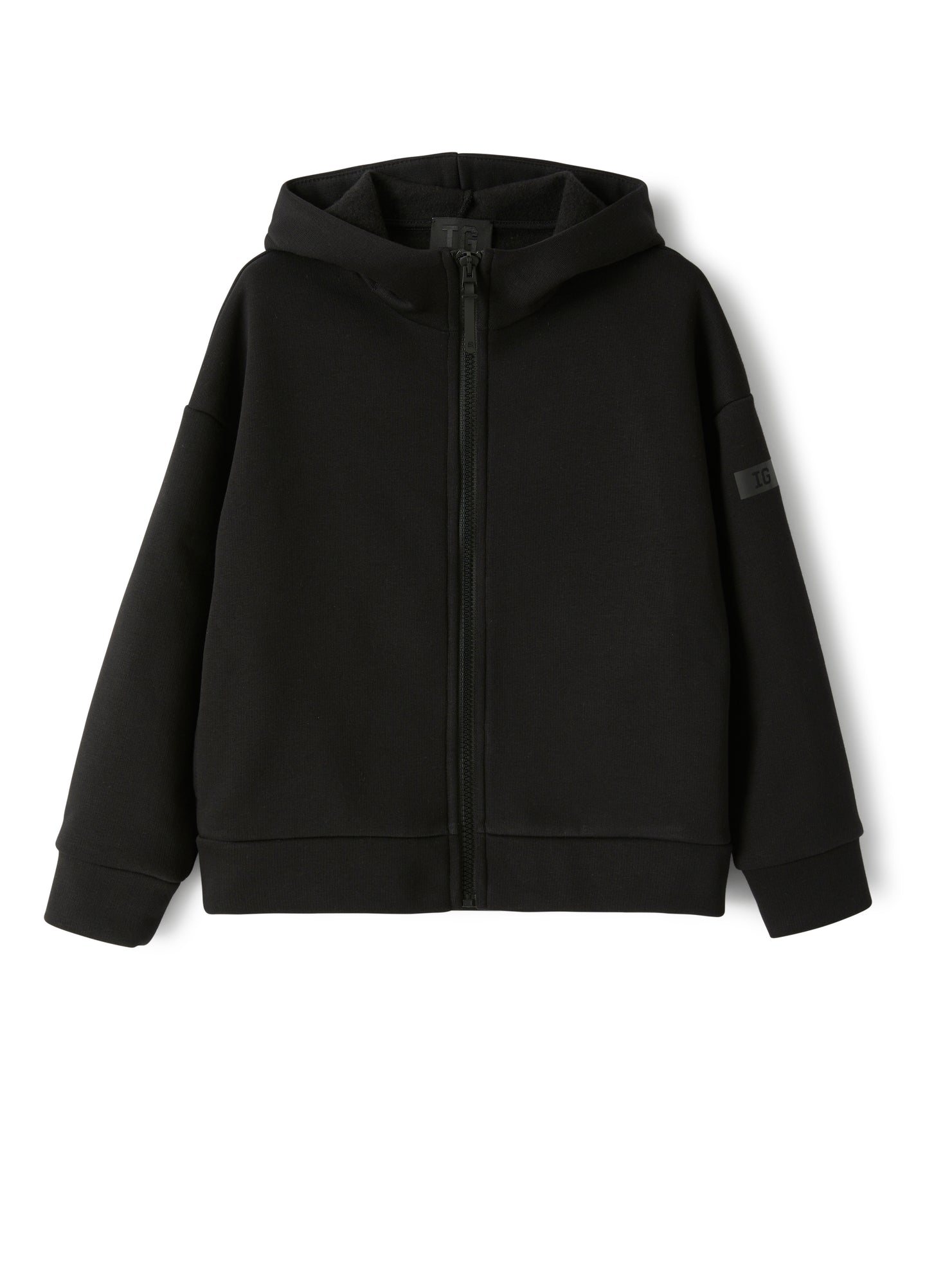 Boys | Sweat Jacket in a Hi-Tech Fabric | Black