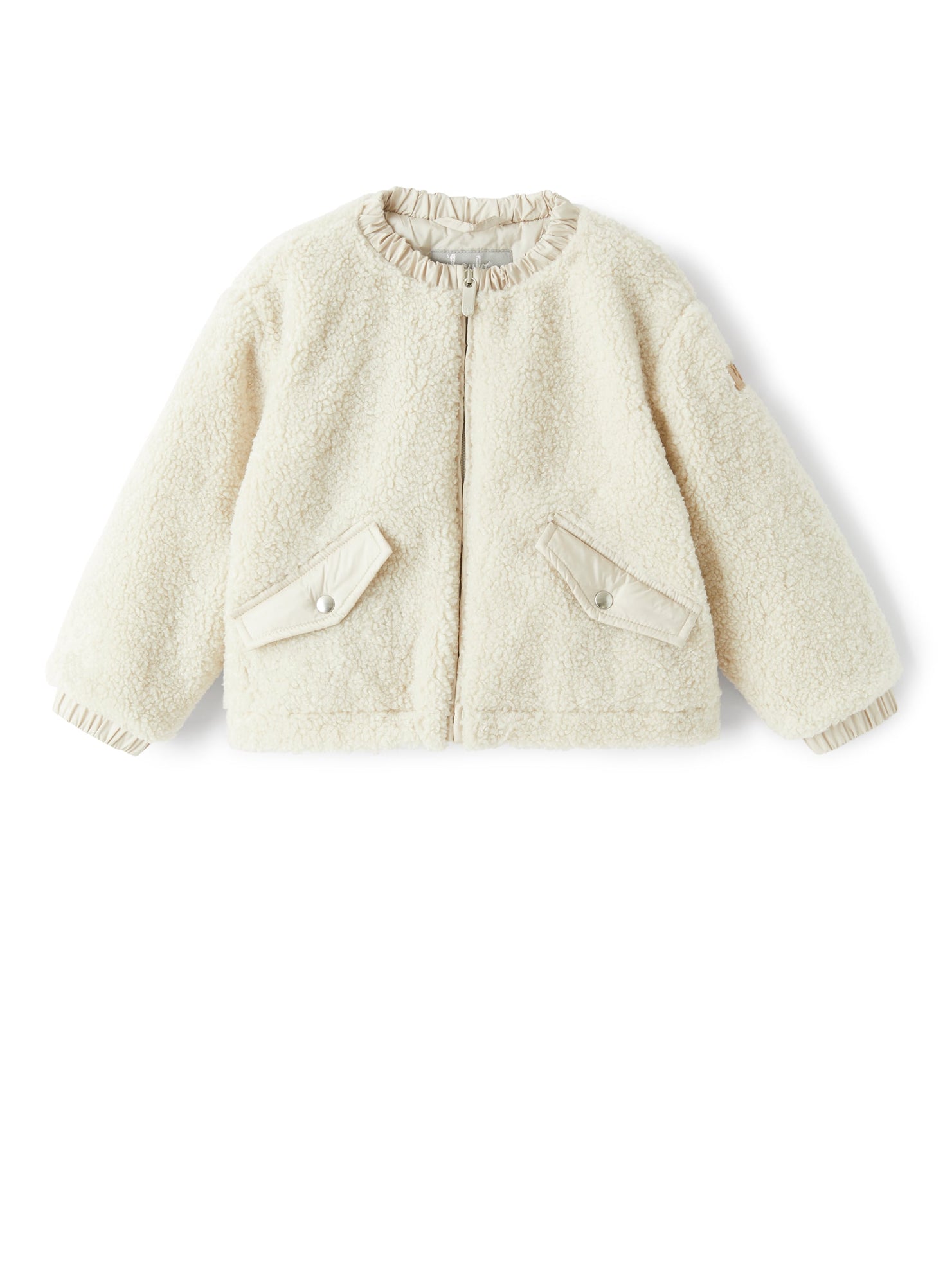 Girls | Jacket in Faux Shearling with Eco-Friendly Padding | Natural