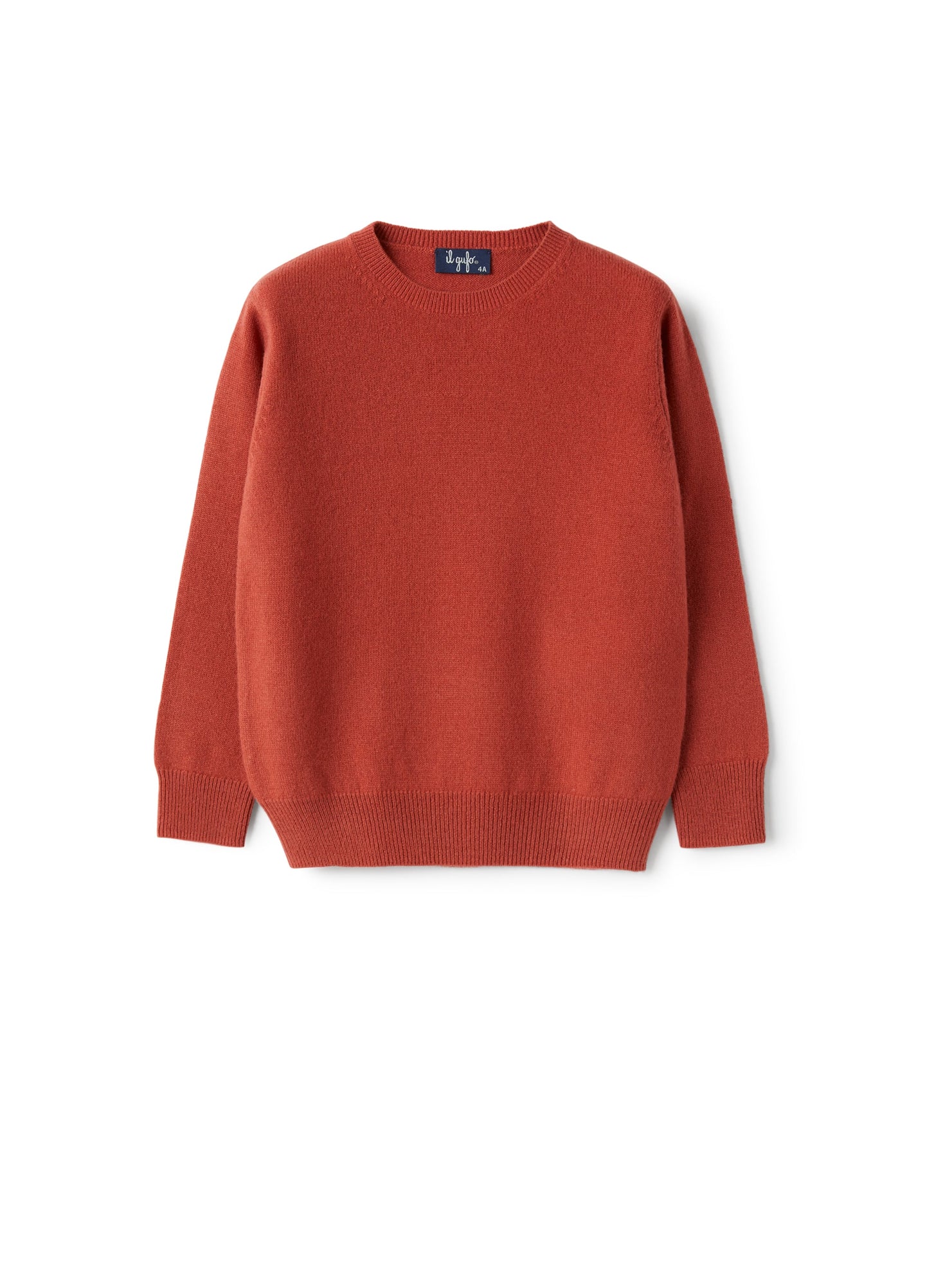 Crew Neck Wool Sweater | Mattone