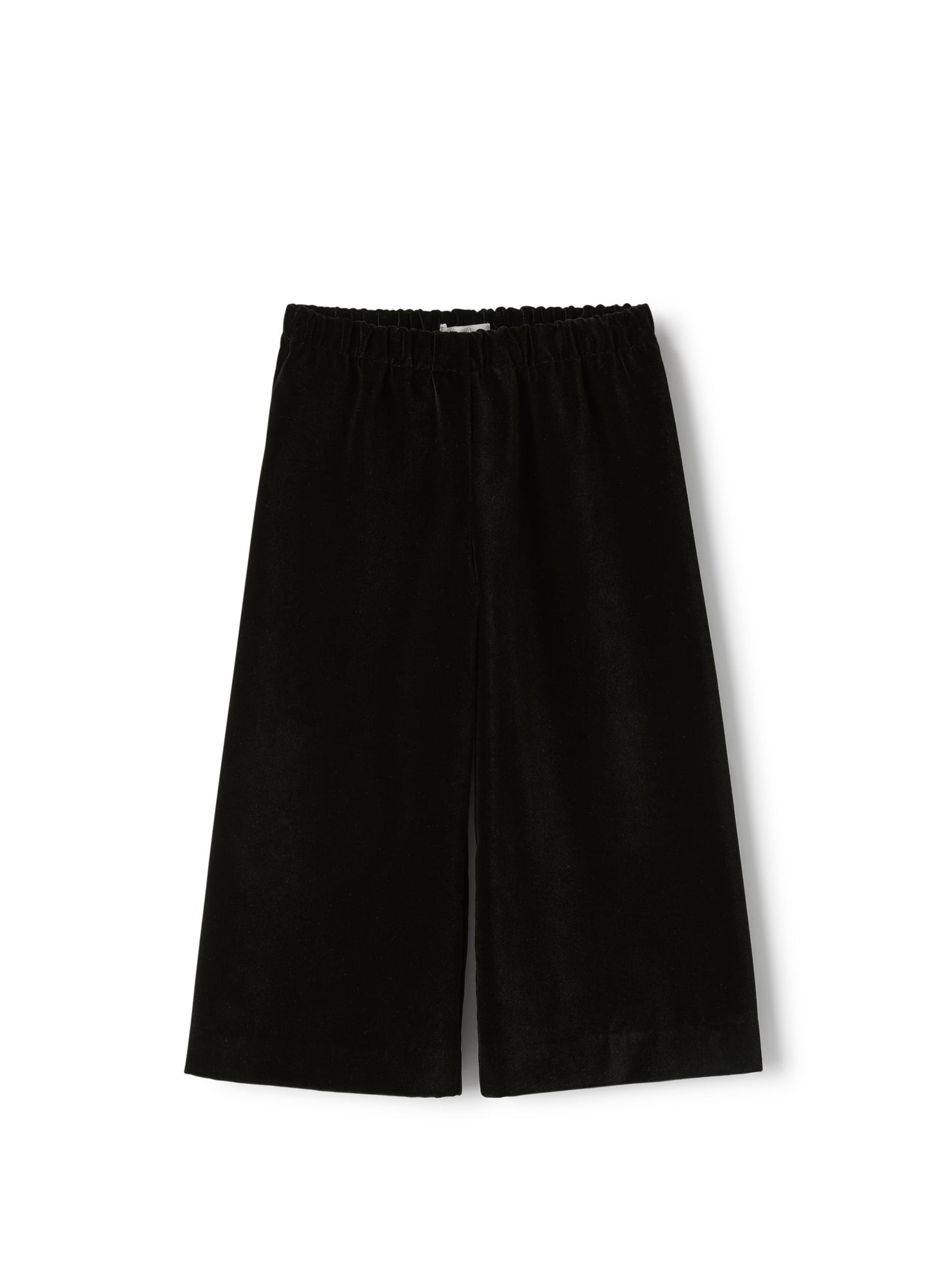 Girls | Culotte Trousers in Black Velvet | Black