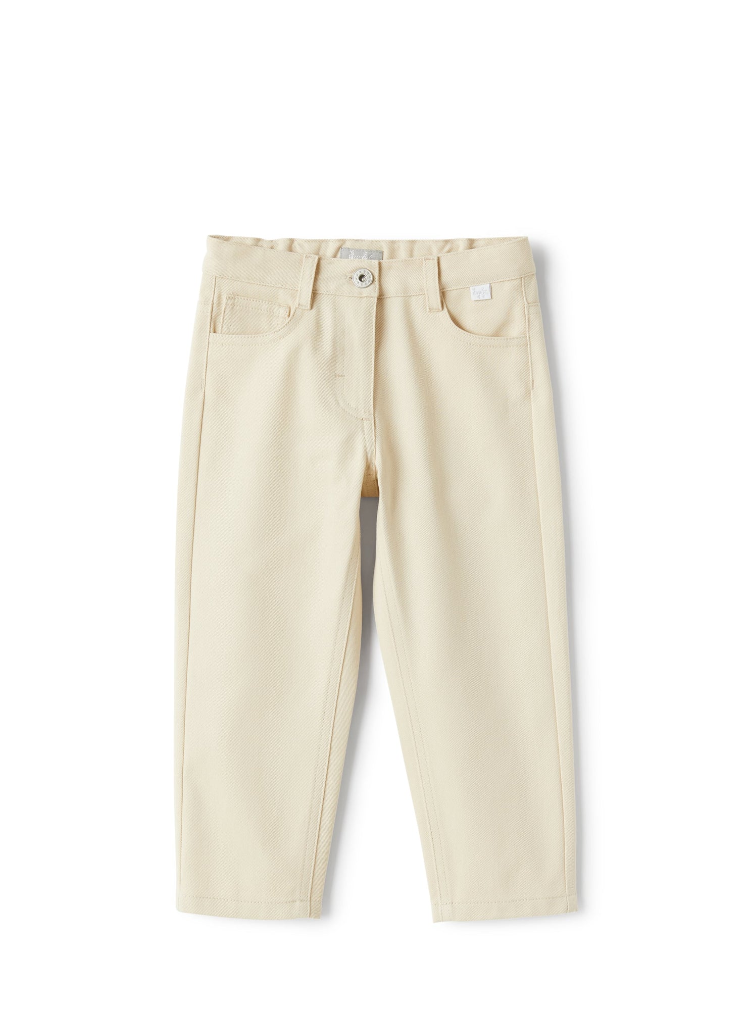 Girls | Five-Pocket Bull-Denim Trousers | Caribu' Beige