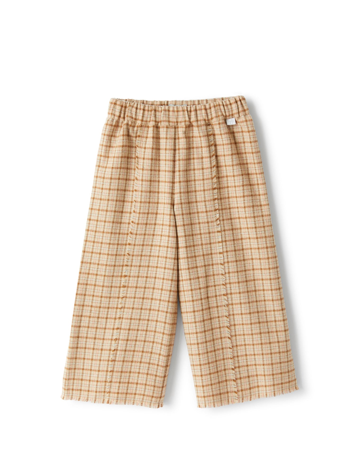 Girls | Culotte Trousers in Checked Cotton | Vapore