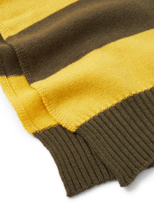 Boys | Striped Merino Scarf | Oliva Yellow Acero