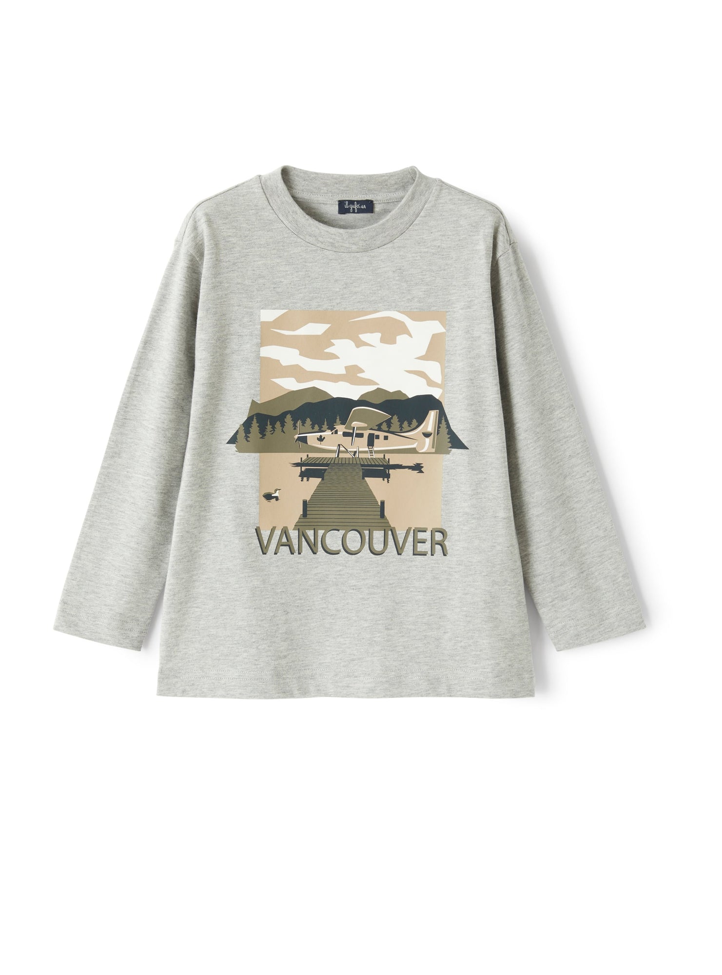 Boys | T-Shirt with Vancouver Print | Gray Corda