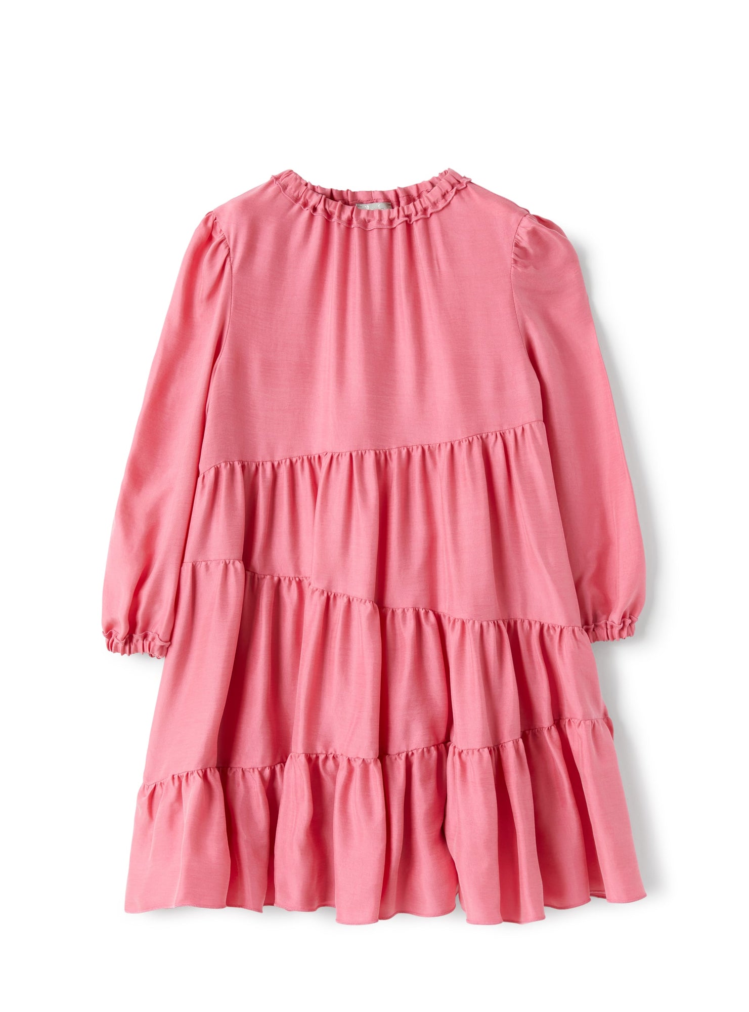 Girls | Tiered Dress | Fuchsia
