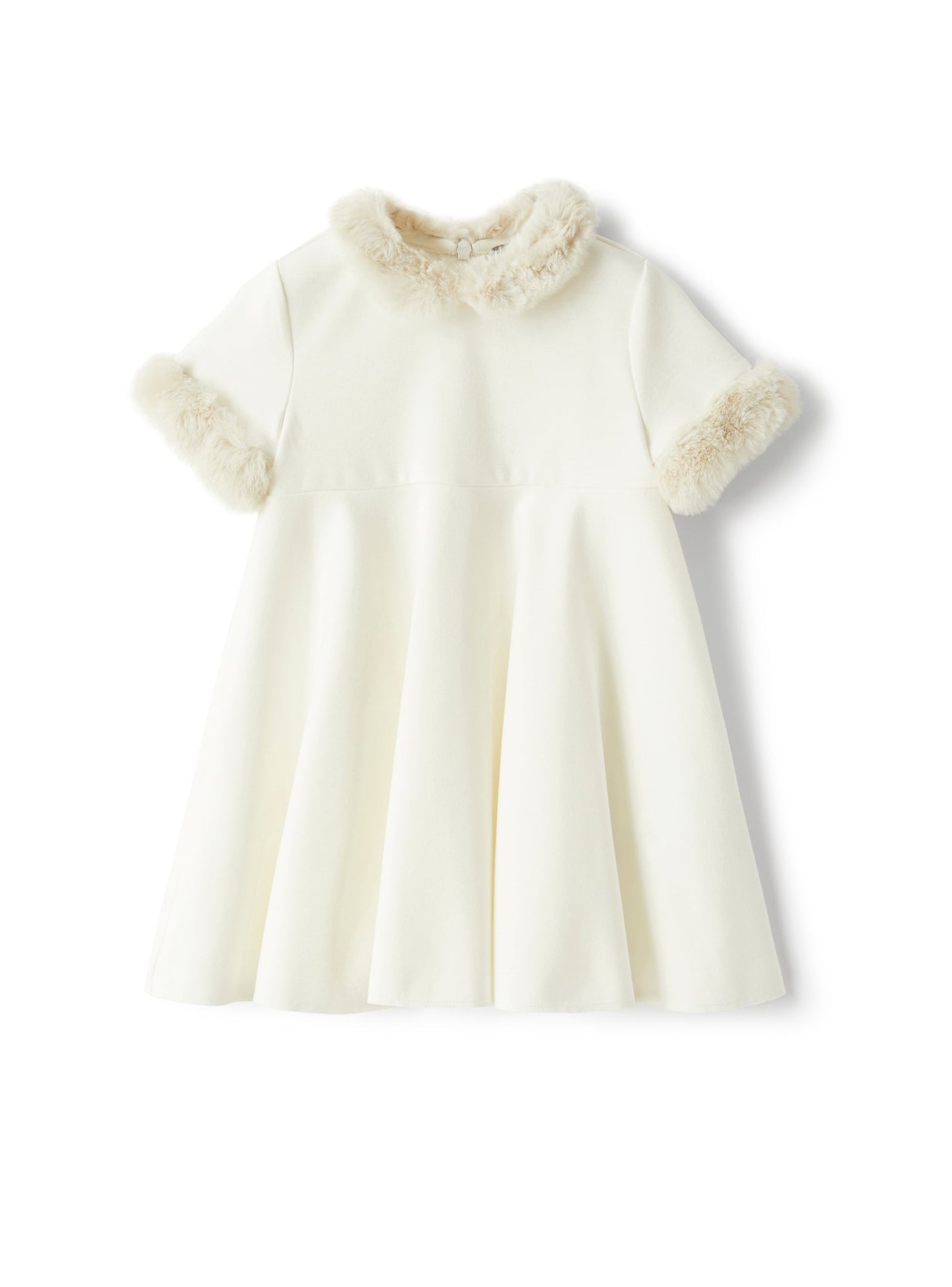 Dress with Faux-Fur Detailing | Milk