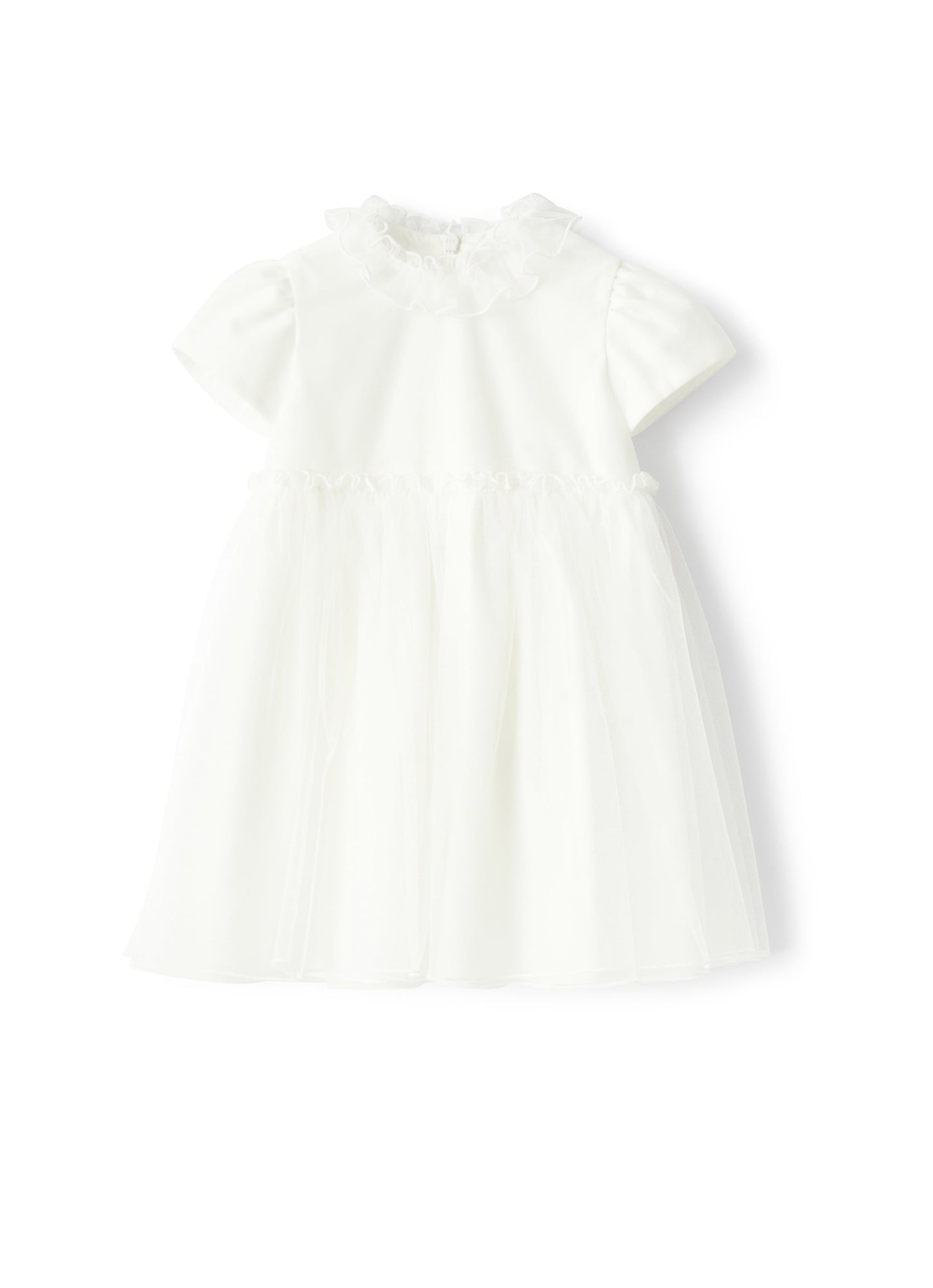 Baby Girl's Dress in Tulle | Milk