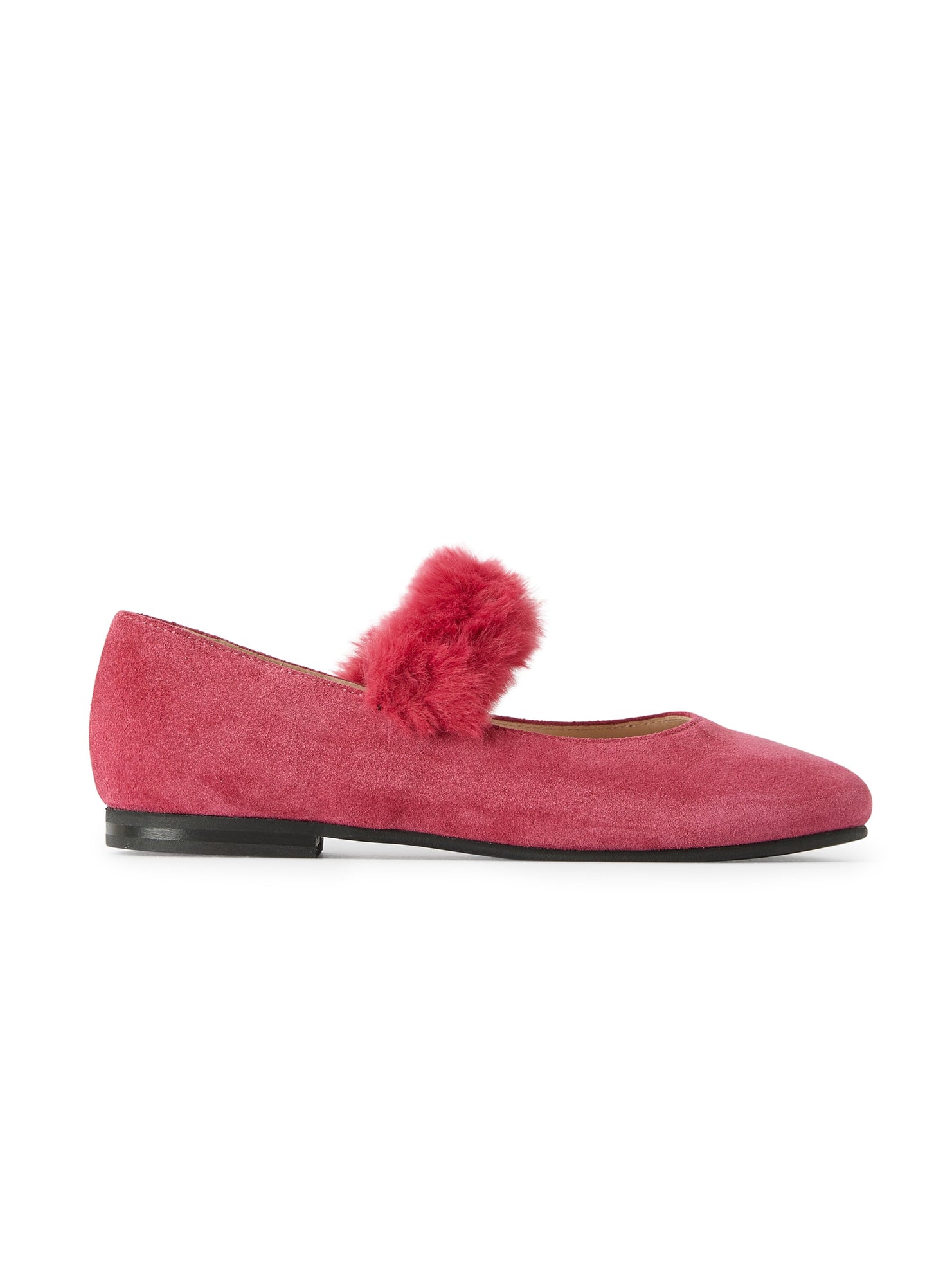 Ballet Flat in Suede | Fuchsia