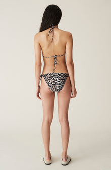 Printed String Bikini Briefs | Leopard