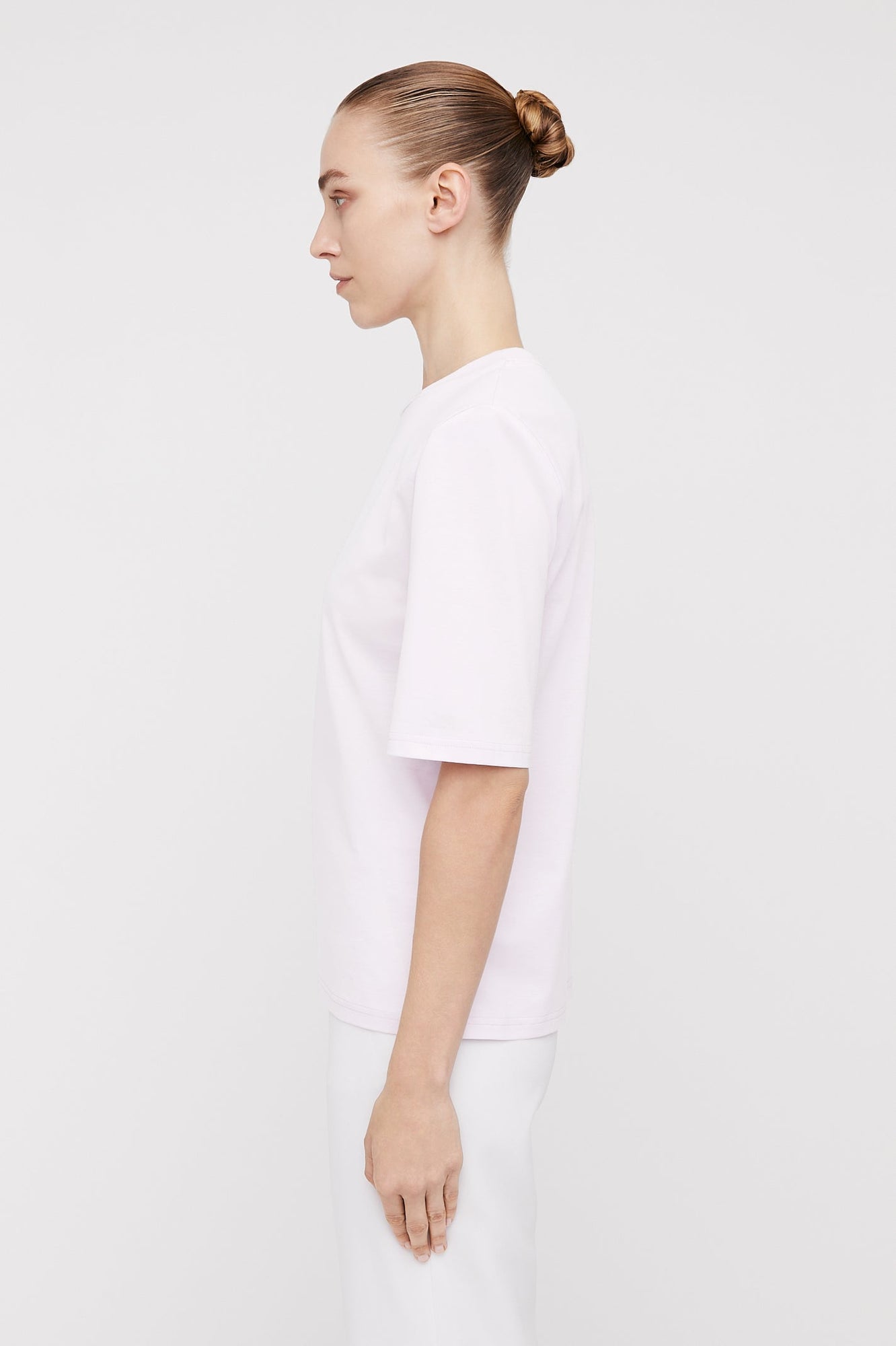 Mercerised Padded Tshirt Lilac LILAC - Scanlan Theodore US