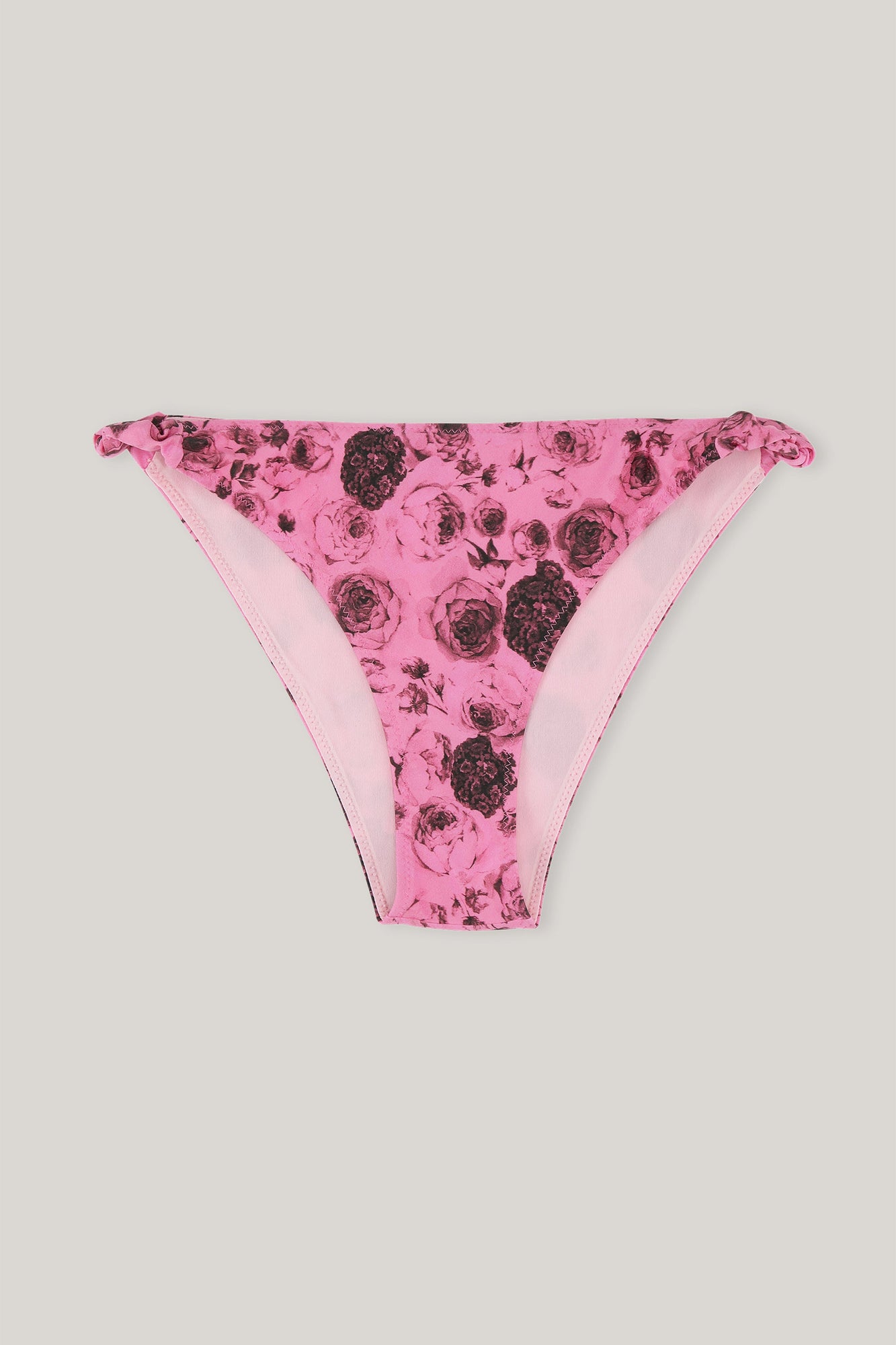 Recycled Floral Bikini Briefs | Shocking Pink
