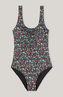 Floral Recycled Tie-Front Swimsuit | Phantom