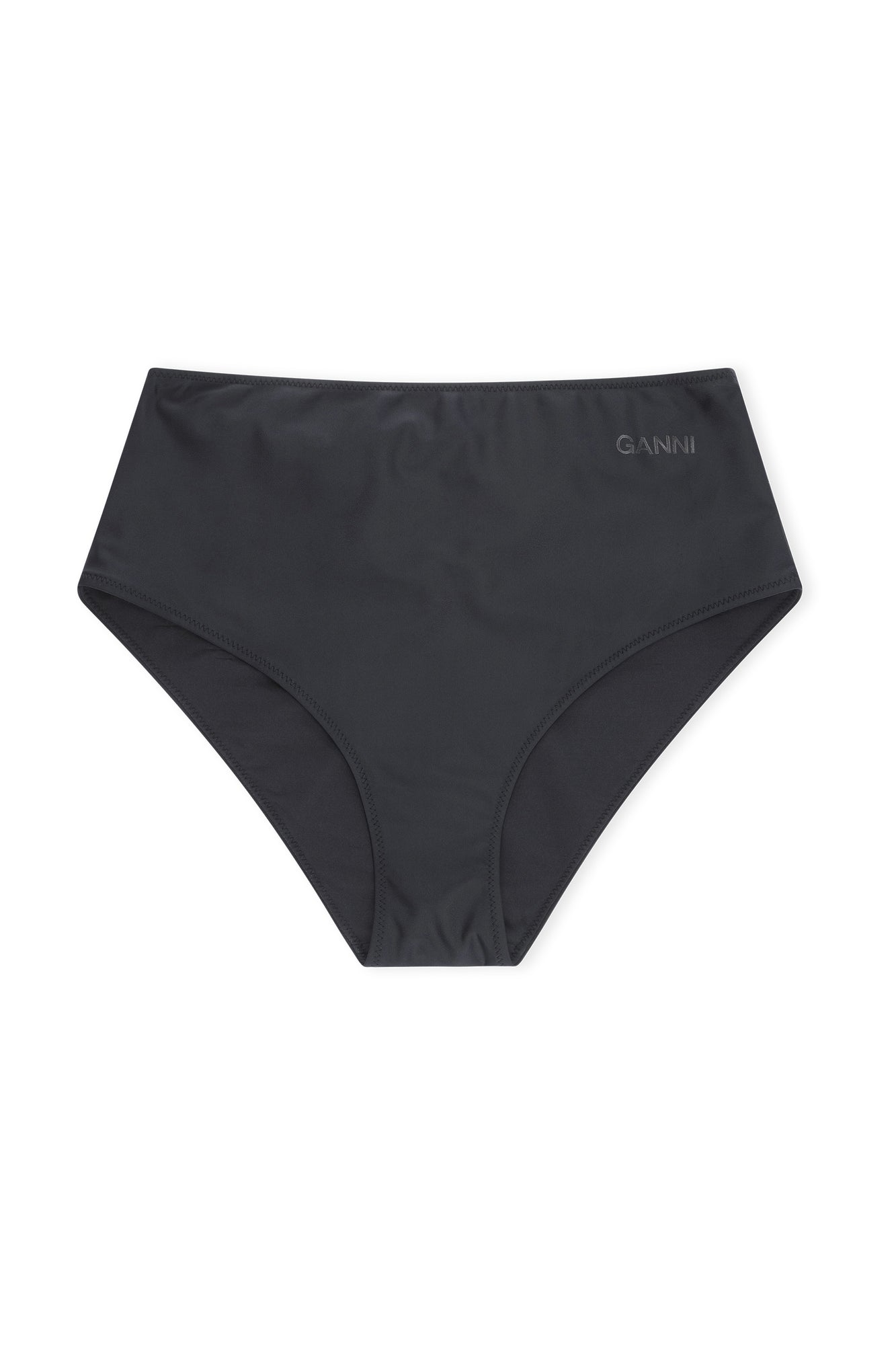 High-Rise Bikini Bottom | Black