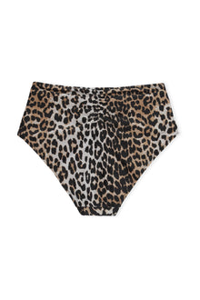 Recycled Core Printed Highrise Bikini Briefs | Leopard