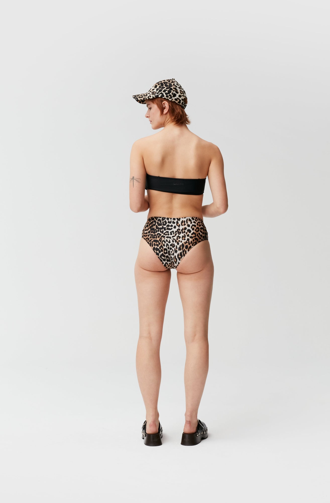 Recycled Core Printed Midrise Bikini Briefs | Leopard