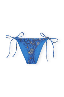 Recycled Printed String Bikini Briefs | Sea Treasure Cloisonne