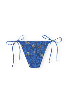 Recycled Printed String Bikini Briefs | Sea Treasure Cloisonne