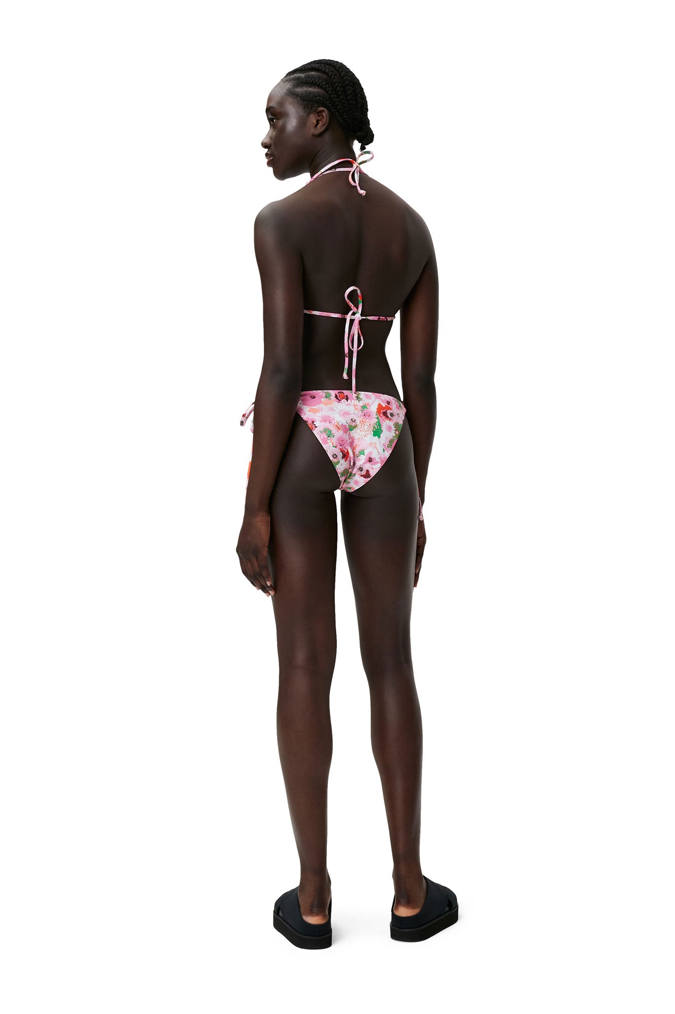 Recycled Printed String Bikini Briefs | Sugar Plum