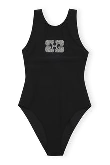 Recycled Matte Sporty Swimsuit | Black