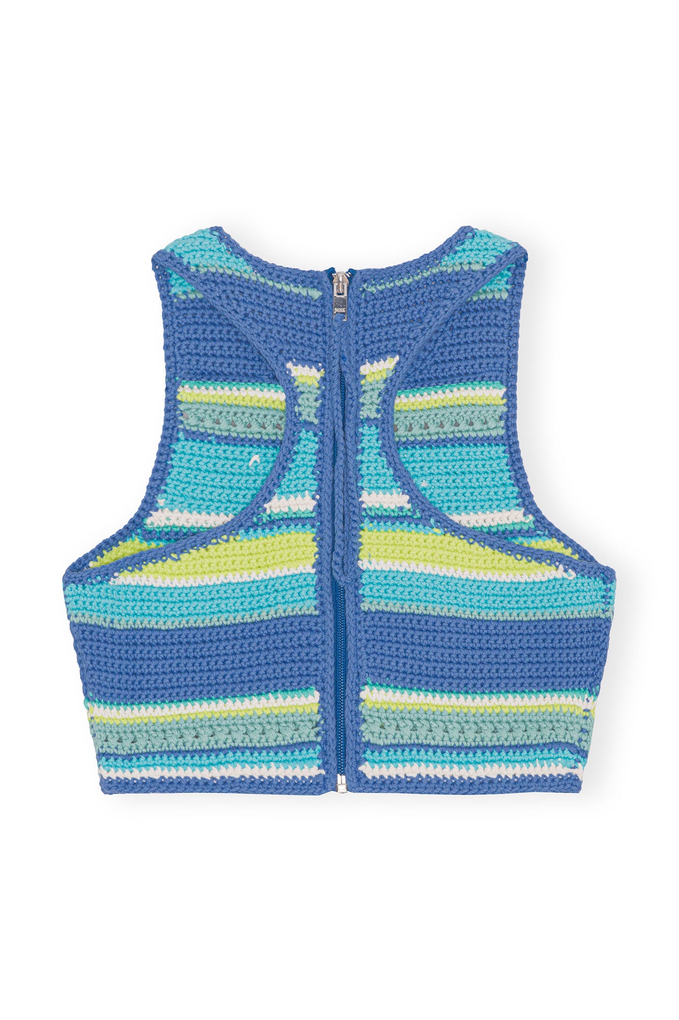 Crochet Racerback Bikini Top | Blue Curacao