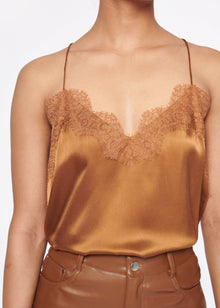 Racer Charmeuse Cami | Toffee