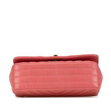 Chanel | Pre-Owned Mini Chevron Calfskin Statement Flap | Pink